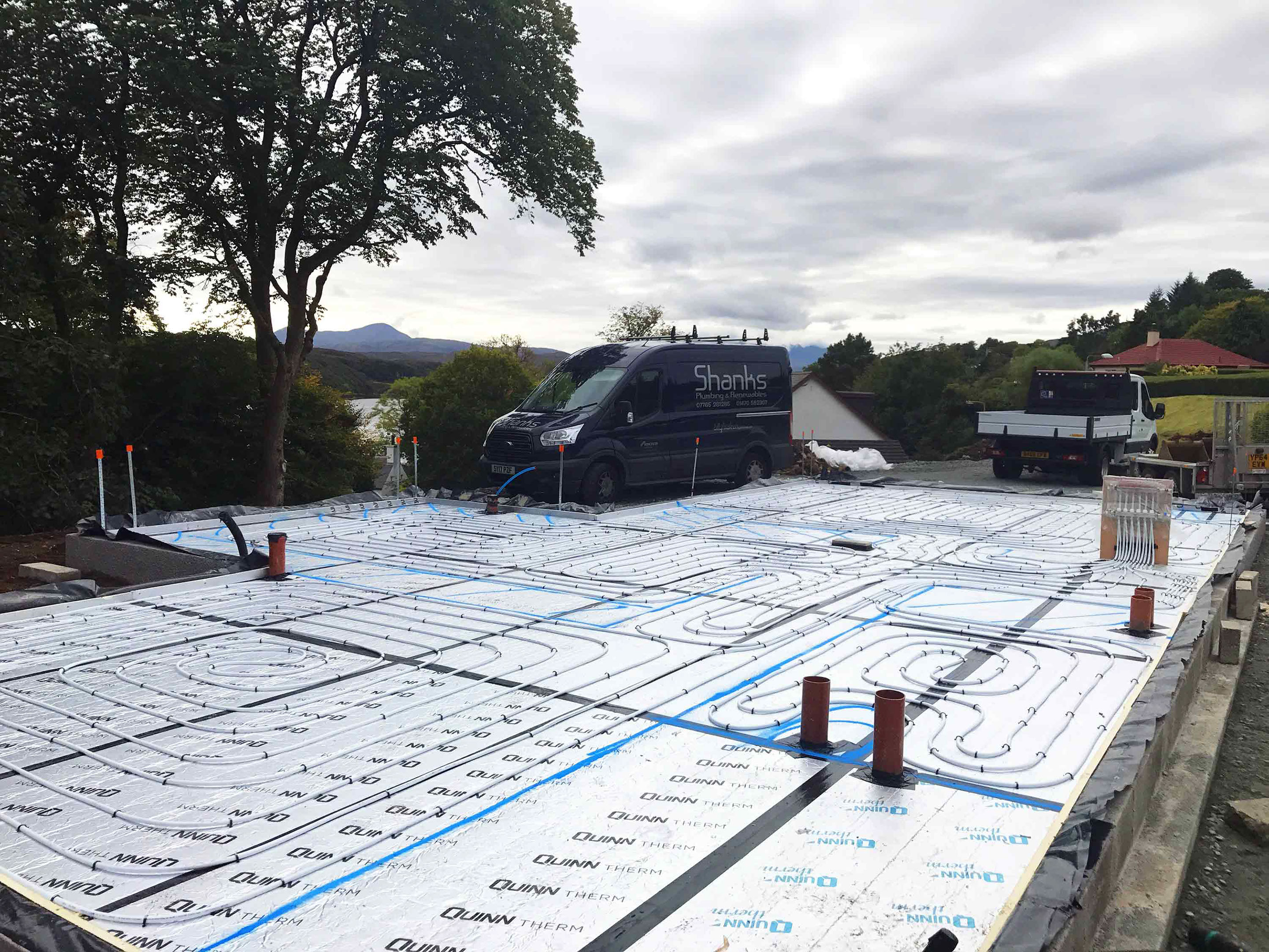 Shanks Plumbing and Renewables plumber Isle of Skye heating installation Biomass Underfloor heating engineer Skye